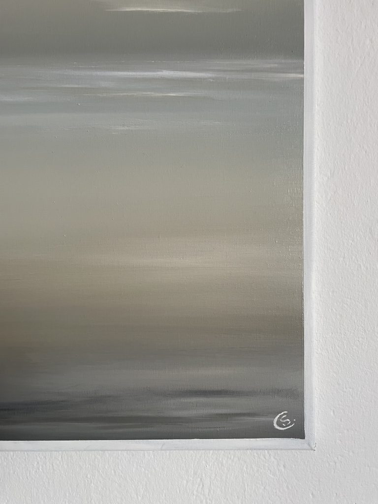 KÜSTENKLANG Ölgemälde Detailaufnahme